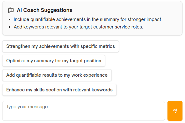Customized Suggestions