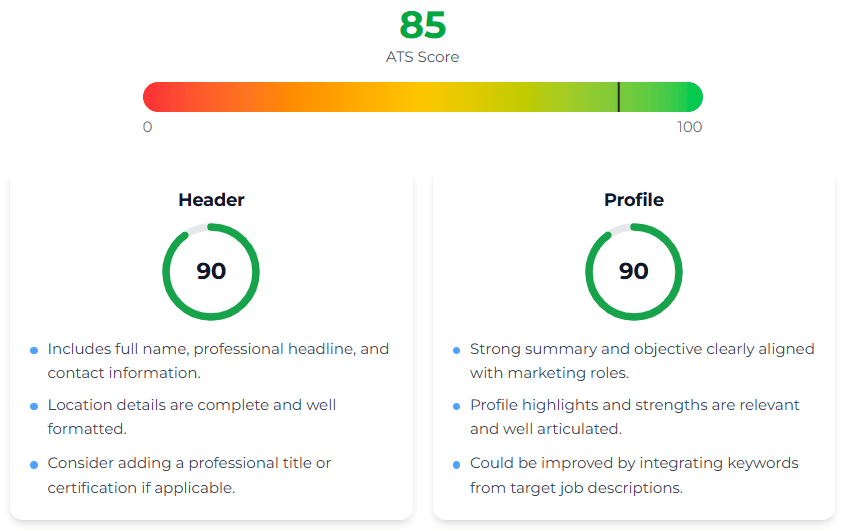 Get Your Resume Score in Seconds