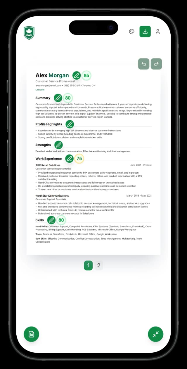 Yotru resume builder mobile