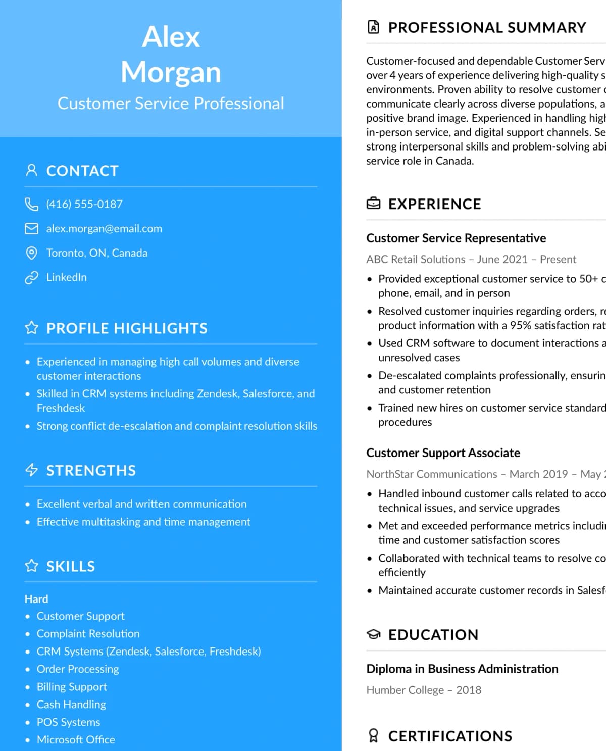 Resume template