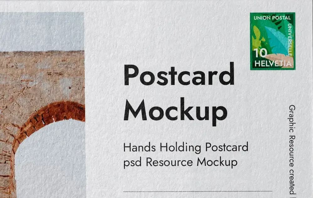 Hand holding a personalized B2B postcard