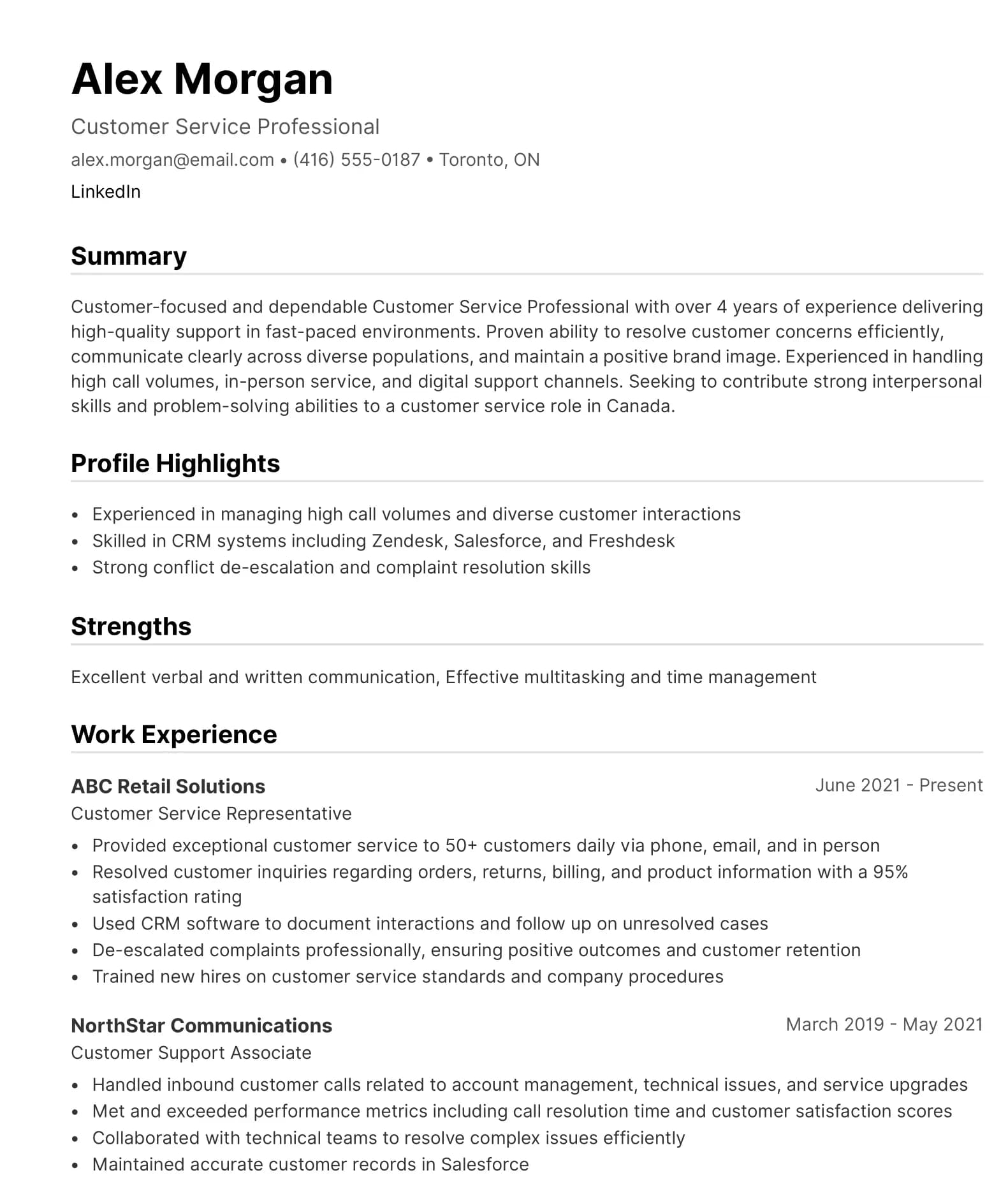 Resume template
