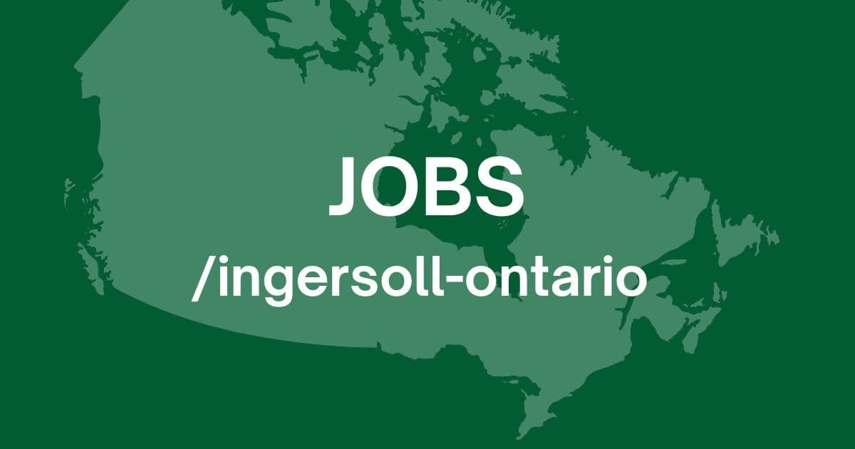 Jobs in Ingersoll Ontario after CAMI closure showing nearby commute routes and manufacturing job options