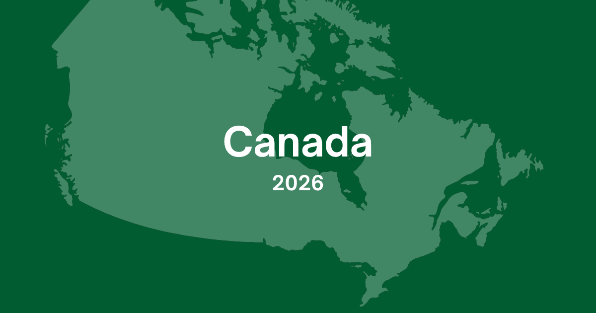Map of Canada representing hiring trends job opportunities healthcare careers skilled trades tech jobs labor market conditions 2026
