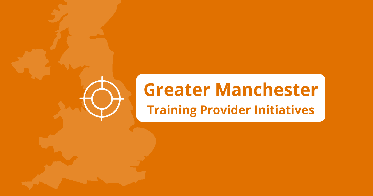 Greater Manchester training providers directory 2026 featuring colleges, apprenticeships, and technology skills supported by GMCA AEB programmes across the city region.
