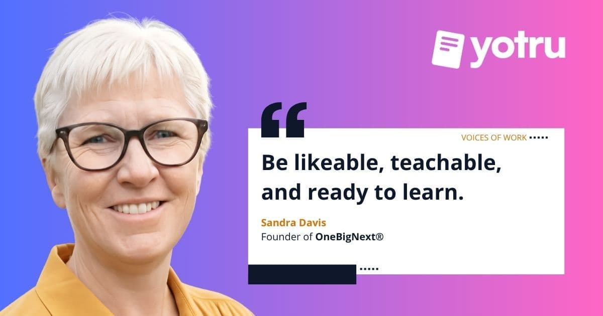 Sandra Davis founder of OneBigNext discussing employability skills and bridging the education to employment gap