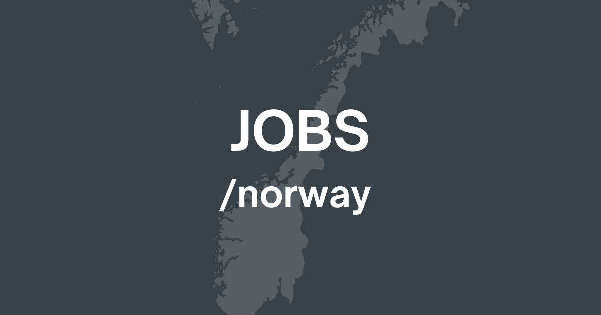 Norway jobs banner with map background and “JOBS /norway” header, representing Yotru resume and career development resources for job seekers