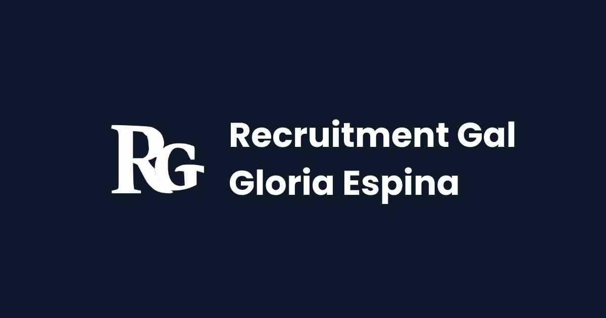 Recruitment Gal logo representing systems-driven hiring and human-first recruitment expertise from Gloria Espina