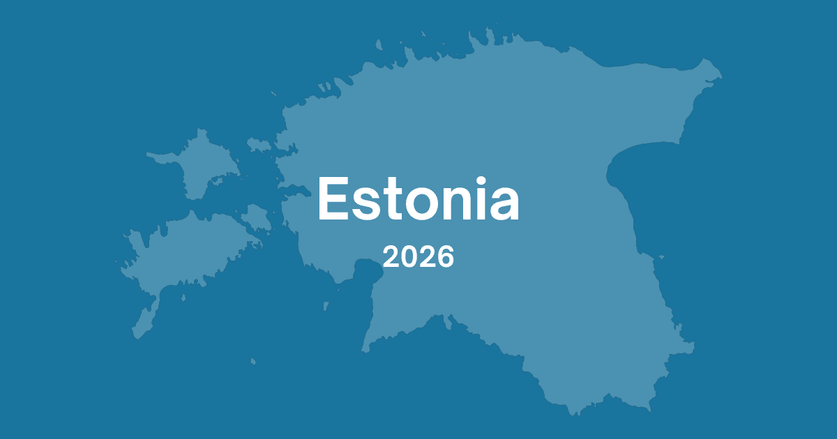 Estonia hiring trends for 2026: labour force ~700,000, employment rate 68%–70%, unemployment 7%–8.5%, vacancy rate ~1.8%, average wages €2,075–2,130, ICT salaries €3,700+, and demographic decline driving selective shortages.
