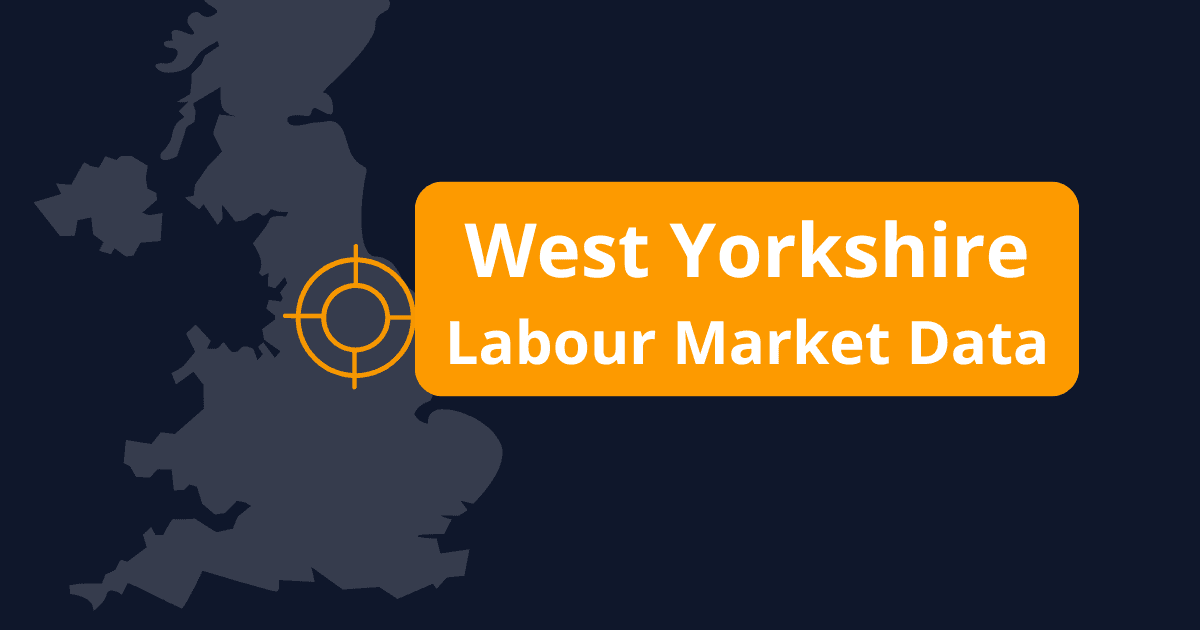West Yorkshire skyline featuring Leeds city centre, illustrating 2026 labour market conditions and regional skills demand for AEB and ESFA-funded training providers.