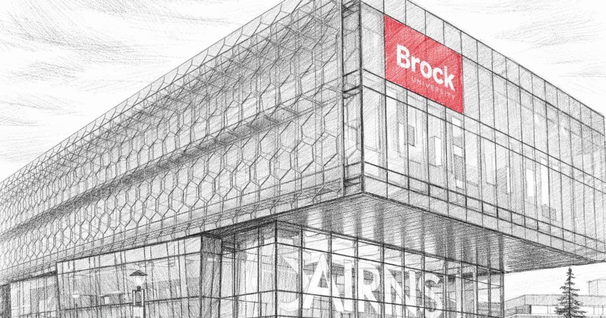 Brock University campus in St. Catharines Ontario as administrative staff face layoffs in February 2026 amid provincial funding cuts