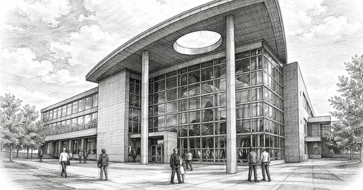 Kwantlen Polytechnic University campus in B.C. as staff navigate March 2026 layoffs driven by falling international enrollment