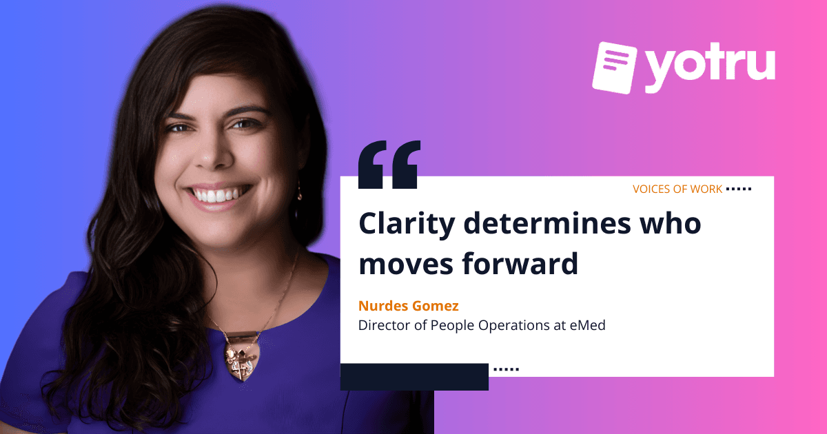 Nurdes Gomez discussing early resume screening and how qualified candidates move forward in structured hiring processes