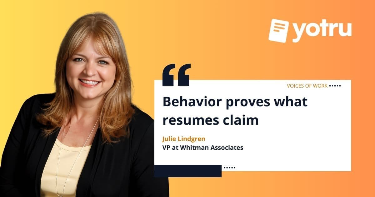 Quote about demonstrating soft skills through actions in hiring