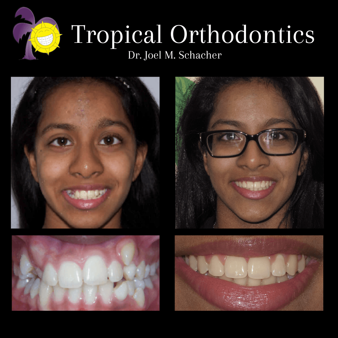 Orthodontic clinic team reviewing patient feedback together at the front desk, smiling and engaged with a tablet or monitor displaying Google reviews