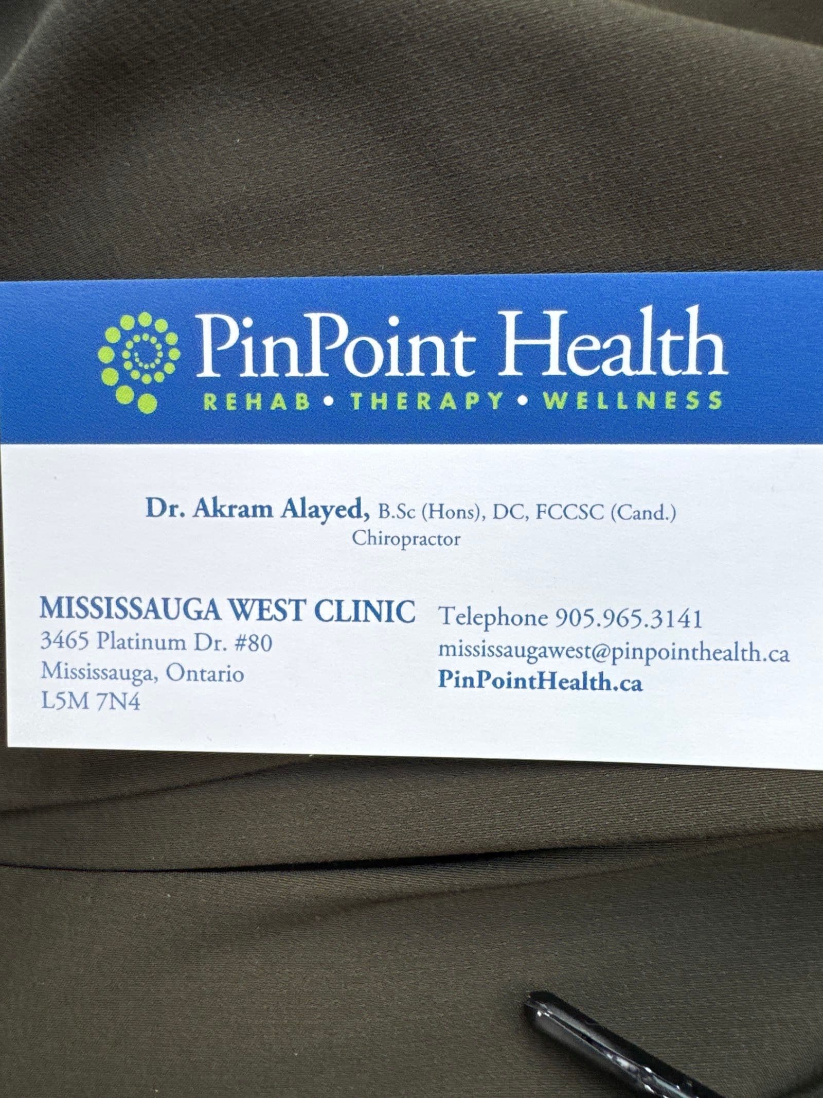 Another guest photo from a Google review at PinPoint Health Mississauga- Physiotherapy, Chiropractic, Massage (RMT), & Foot Care