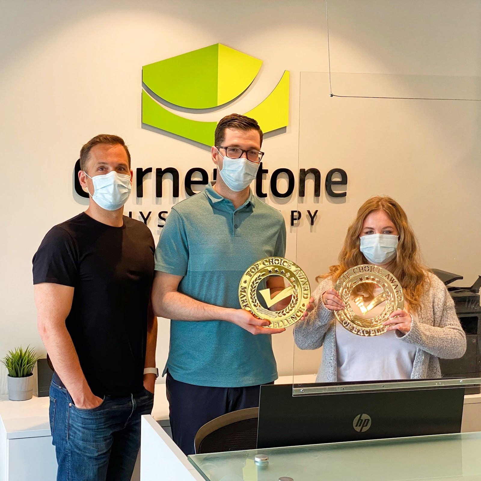 Home services team at a customer job site