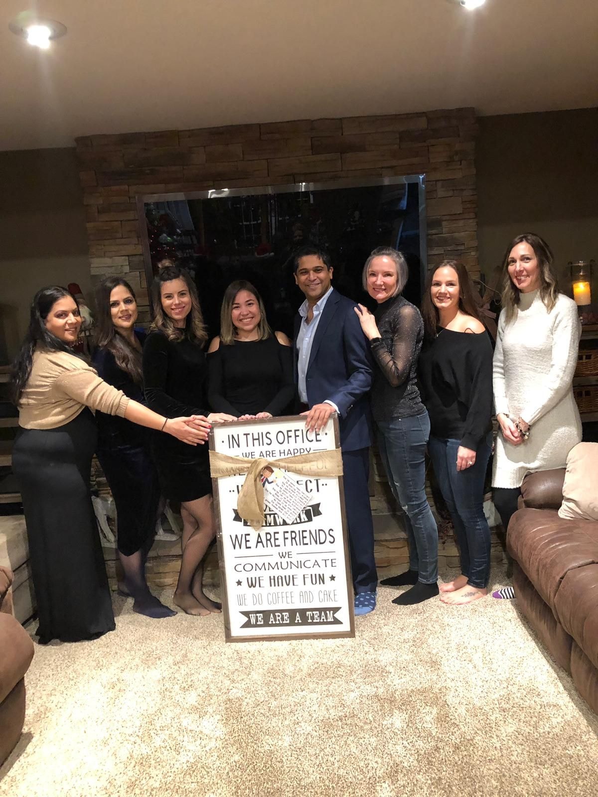 Home services team at a customer job site